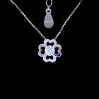 Abatis Shape Sterling Silver Necklace / Mirror Polished Selenite Rurutia Stone Jewelry