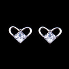 Anniversary Small 925 Silver Earrings With Five Pointed Flower Shape
